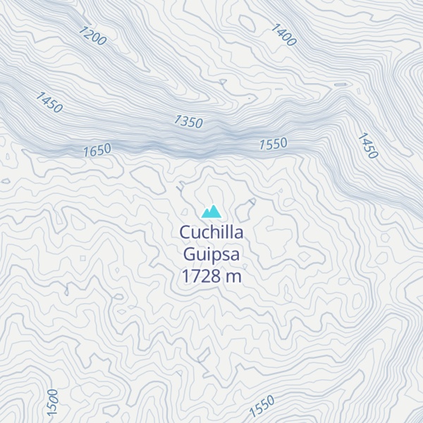 Map of Cuchilla Guipsa