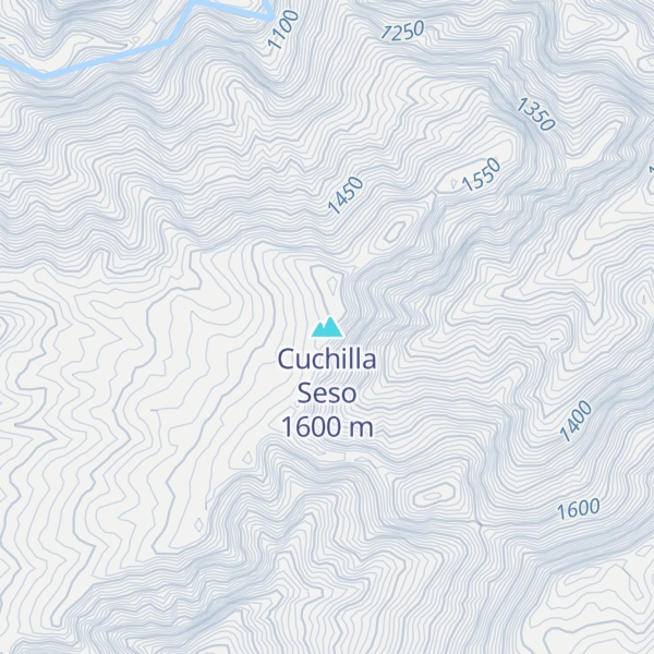 Map of Cuchilla Seso