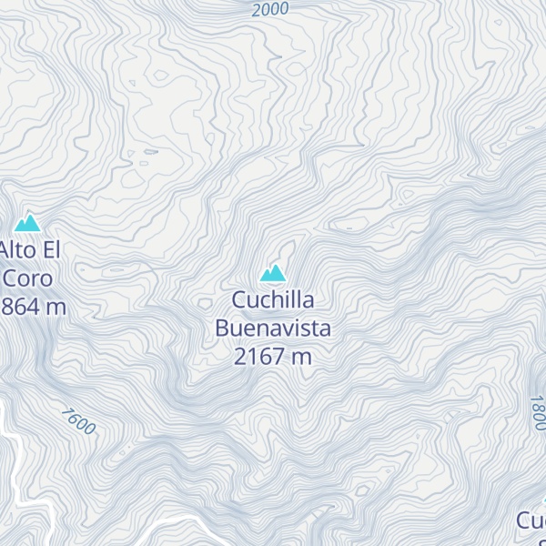 Map of Cuchilla Buenavista