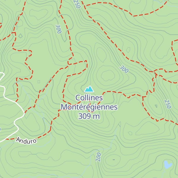 Map of Collines Montérégiennes