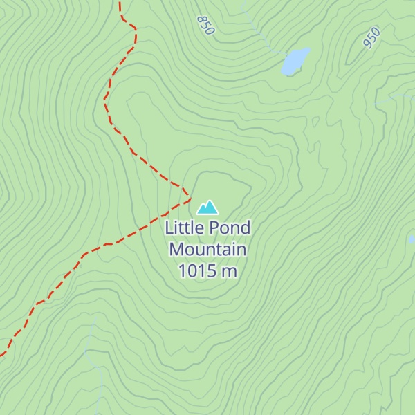 Map of Little Pond Mountain