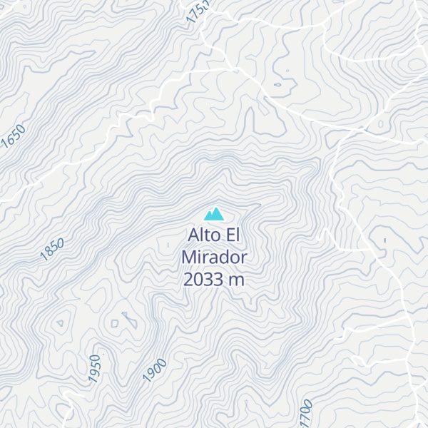 Map of Alto El Mirador