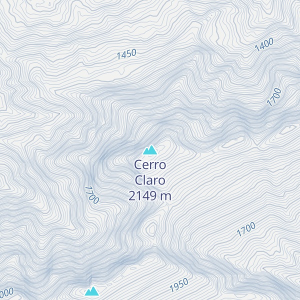 Map of Cerro Claro