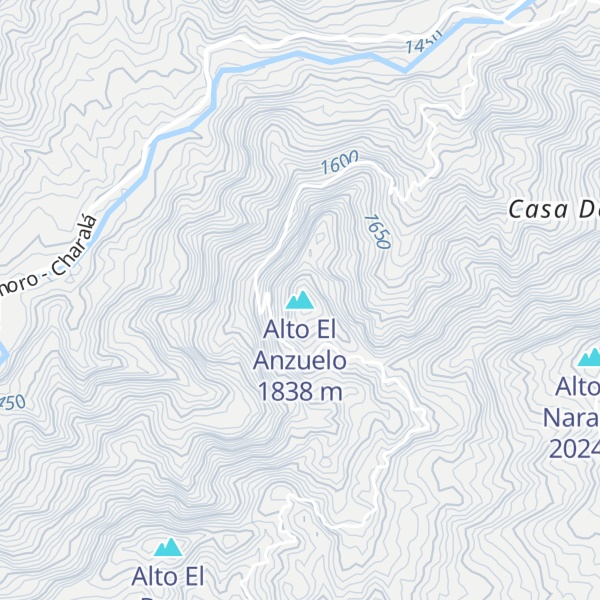 Map of Alto El Anzuelo