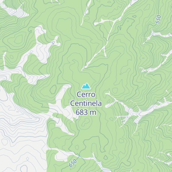 Map of Cerro Centinela