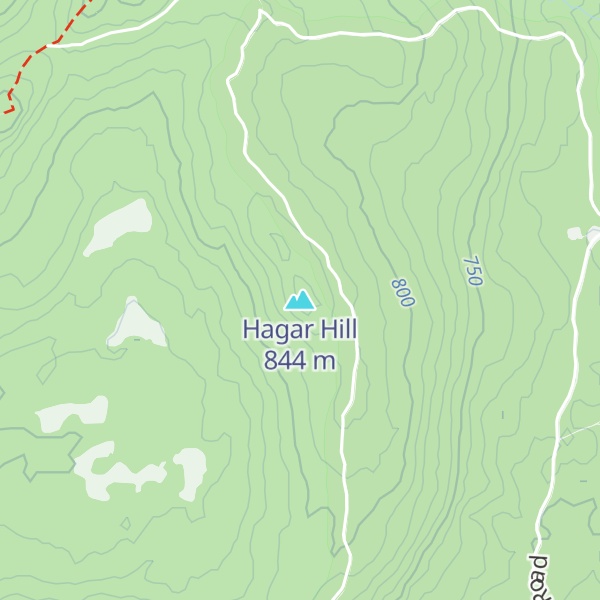 Map of Hagar Hill