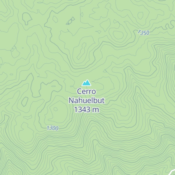 Map of Cerro Nahuelbuta