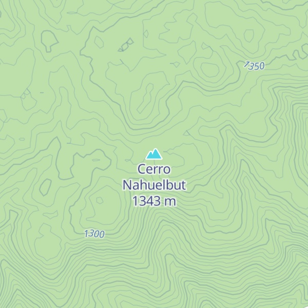 Map of Cerro Nahuelbut