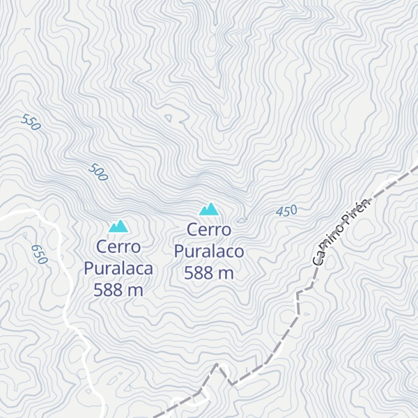 Map of Cerro Puralaco