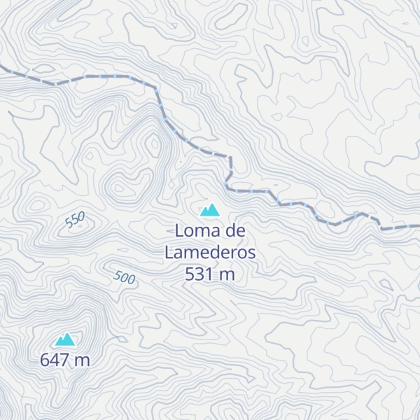 Map of Loma de Lamederos