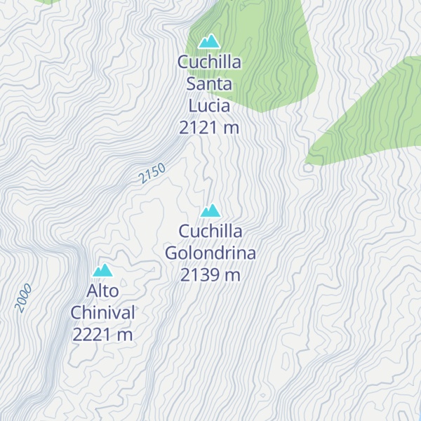 Map of Cuchilla Golondrina