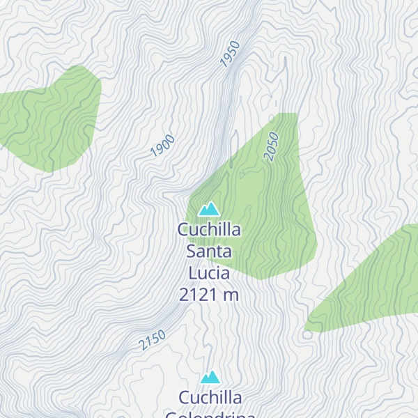 Map of Cuchilla Santa Lucia