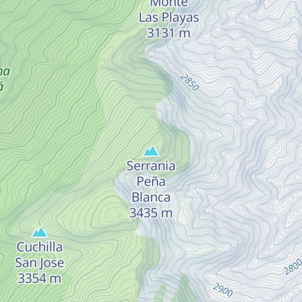 Map of Serrania Peña Blanca