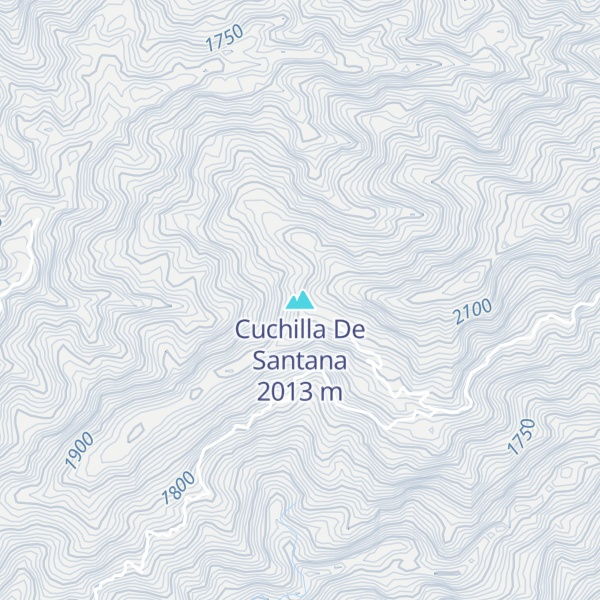 Map of Cuchilla De Santana