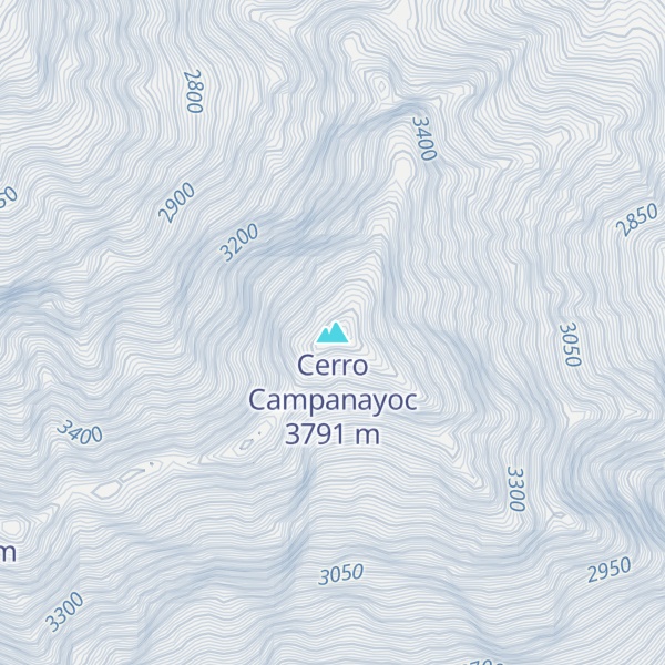Map of Cerro Campanayoc