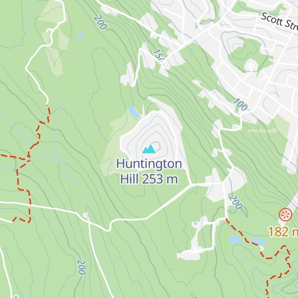 Map of Huntington Hill