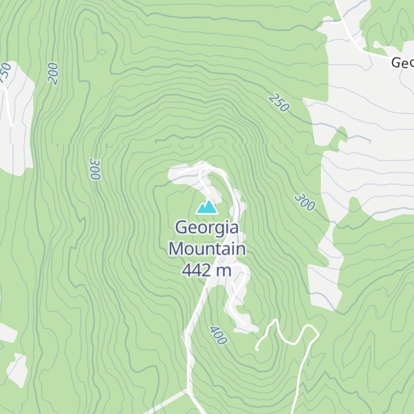 Map of Georgia Mountain
