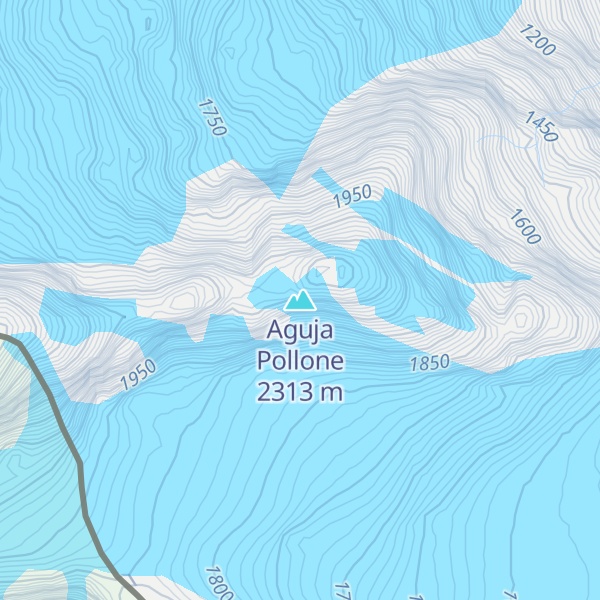 Map of Aguja Pollone