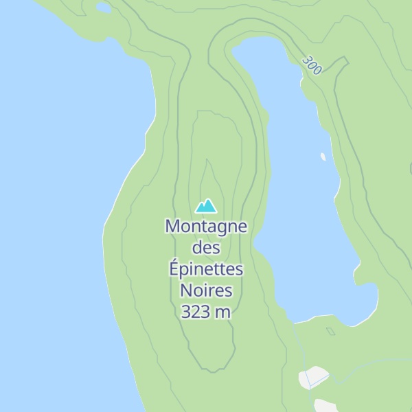 Map of Montagne des Épinettes Noires