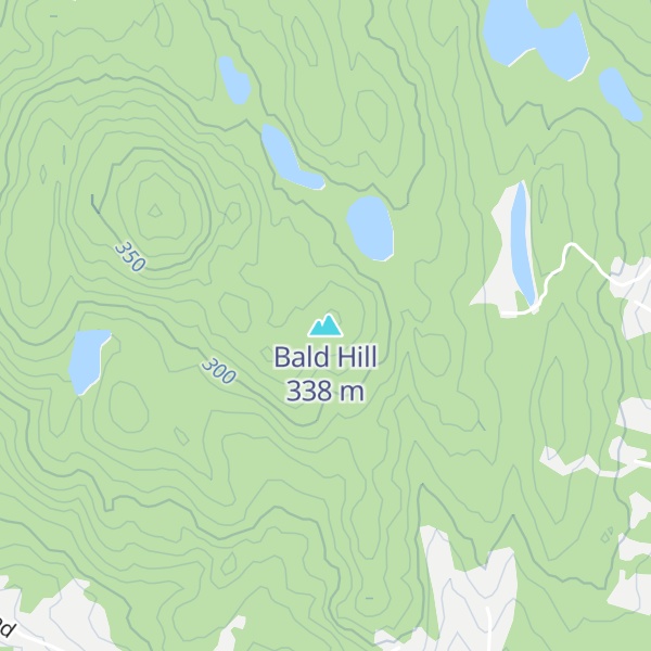 Map of Bald Hill