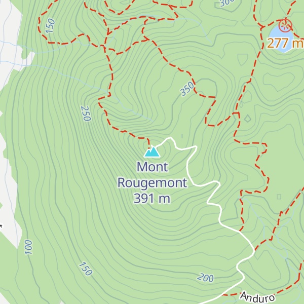Map of Mont Rougemont