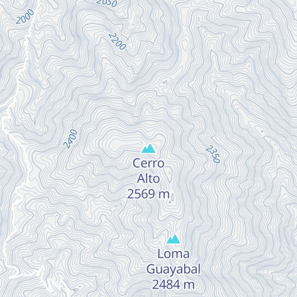 Map of Cerro Alto
