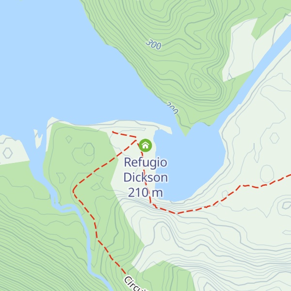 Map of Refugio Dickson