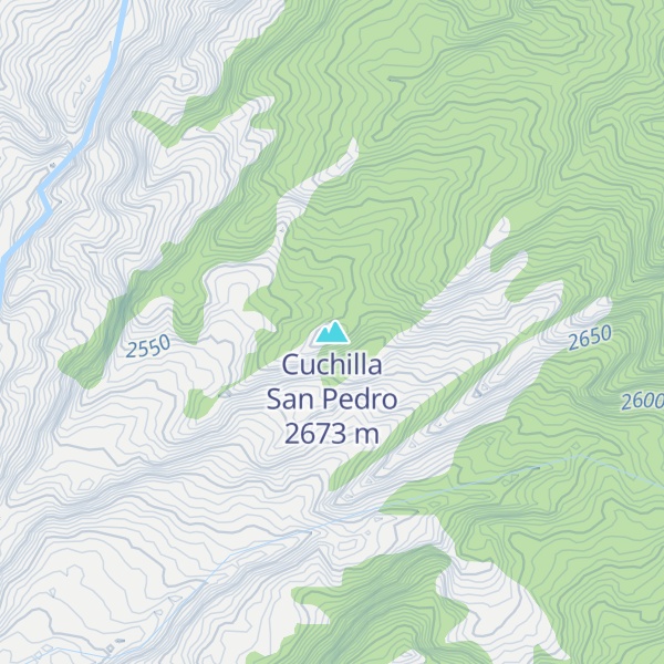 Map of Cuchilla San Pedro