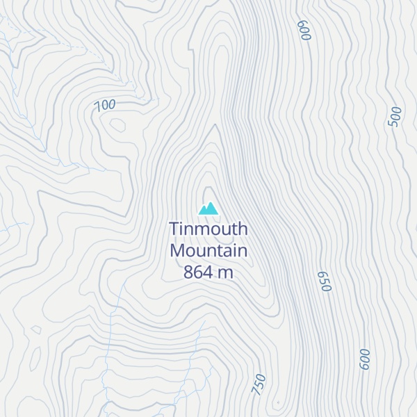 Map of Tinmouth Mountain