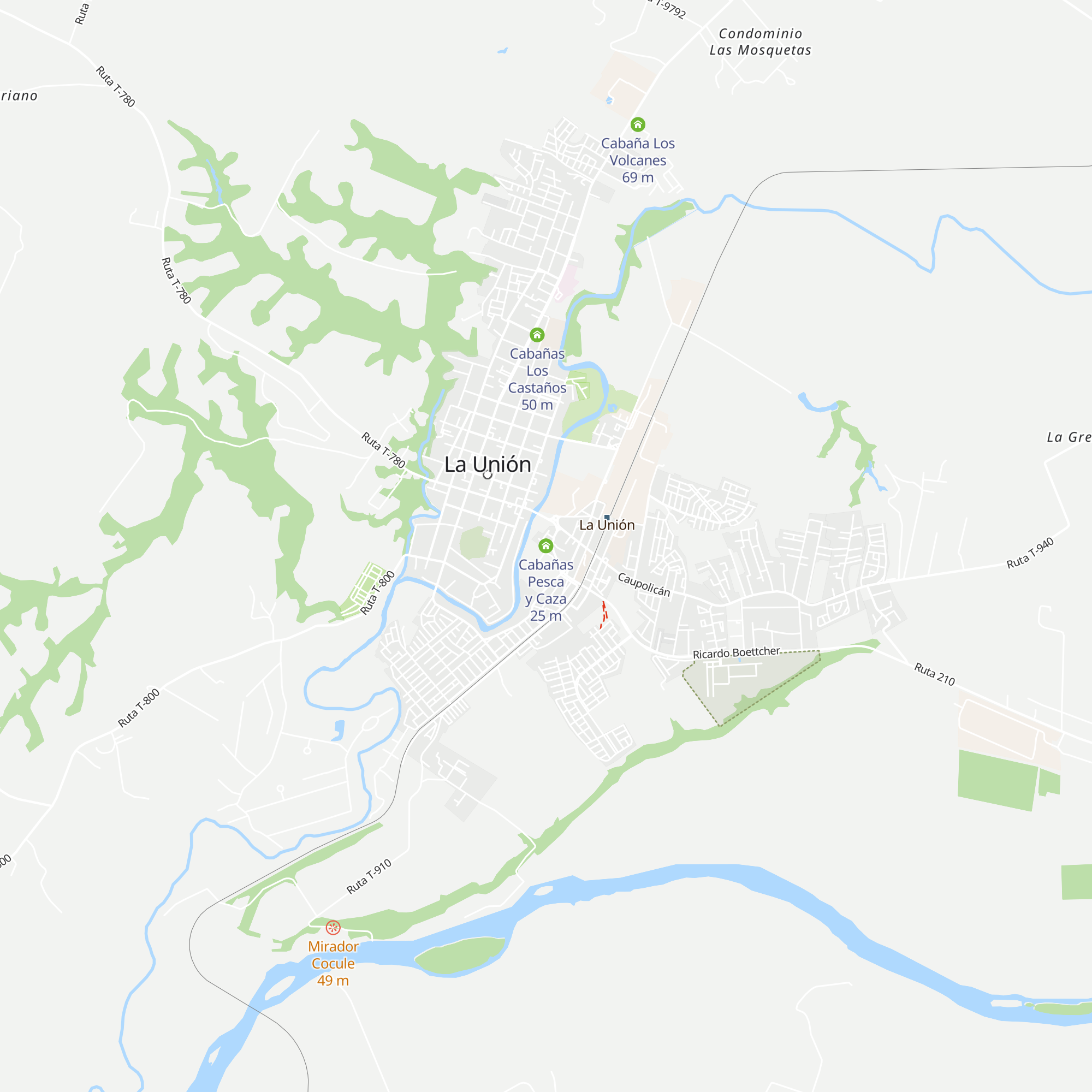 Cabañas Pesca y Caza map