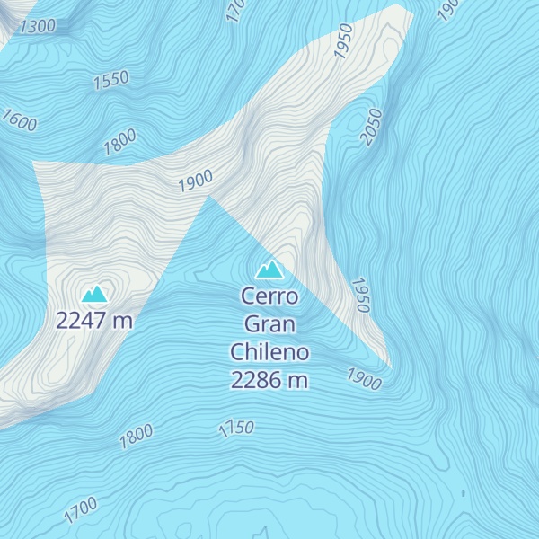 Map of Cerro Gran Chileno