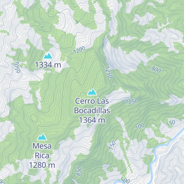 Map of Cerro Las Bocadillas