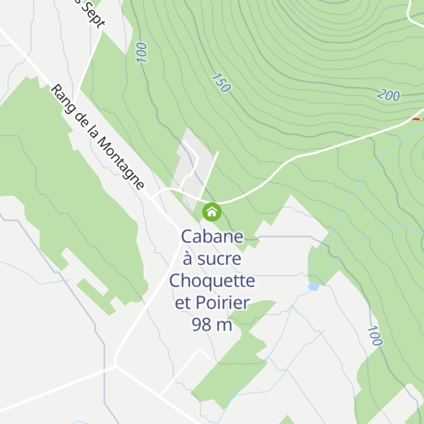 Map of Cabane à sucre Choquette et Poirier