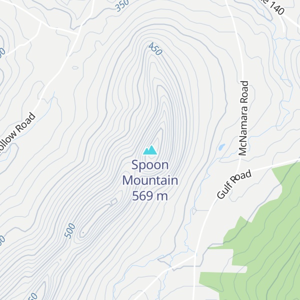Map of Spoon Mountain