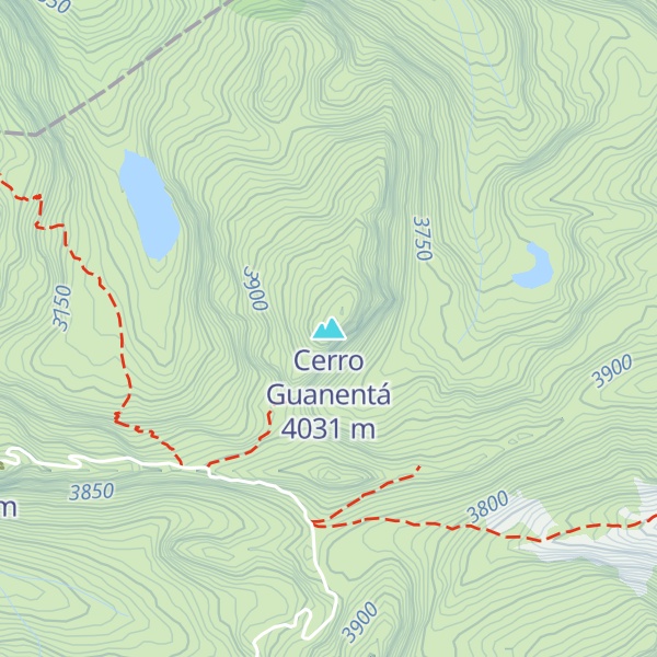 Map of Cerro Guanentá