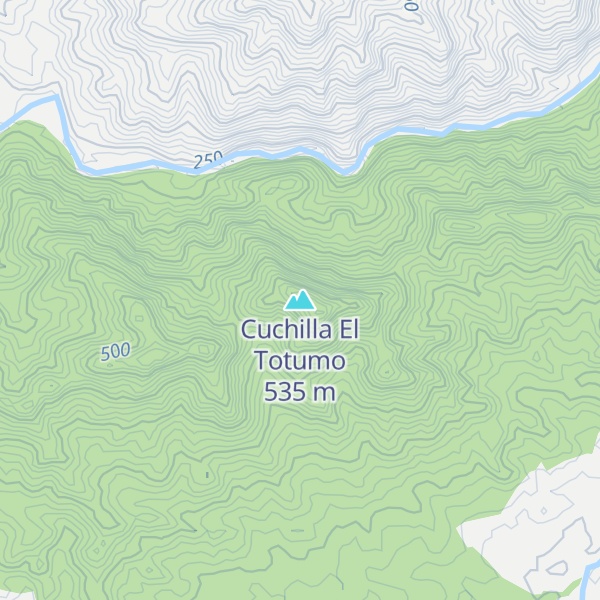 Map of Cuchilla El Totumo