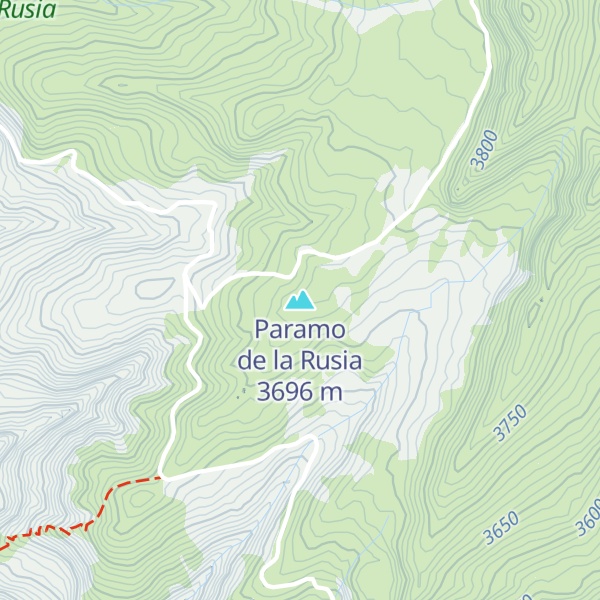 Map of Paramo de la Rusia