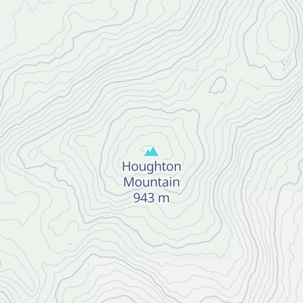Map of Houghton Mountain