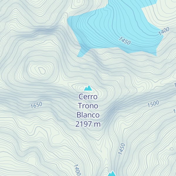 Map of Cerro Trono Blanco