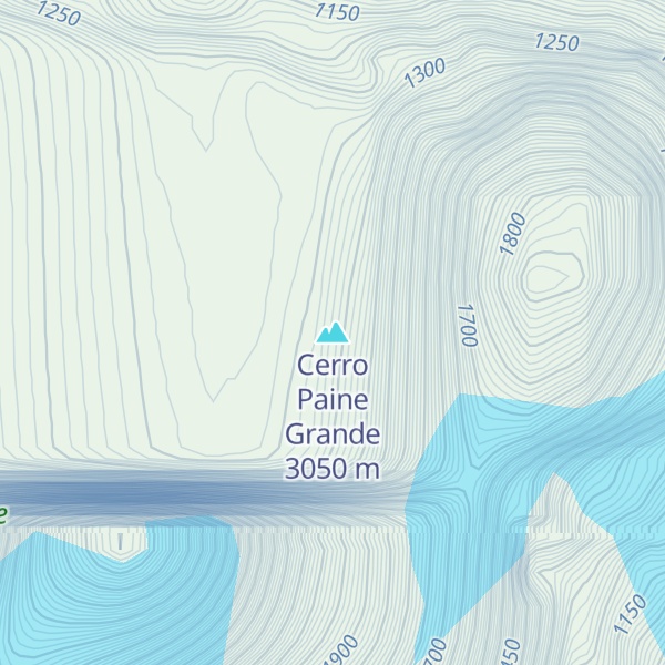 Map of Cerro Paine Grande