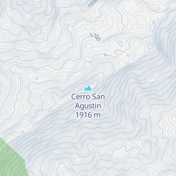 Map of Cerro San Agustin