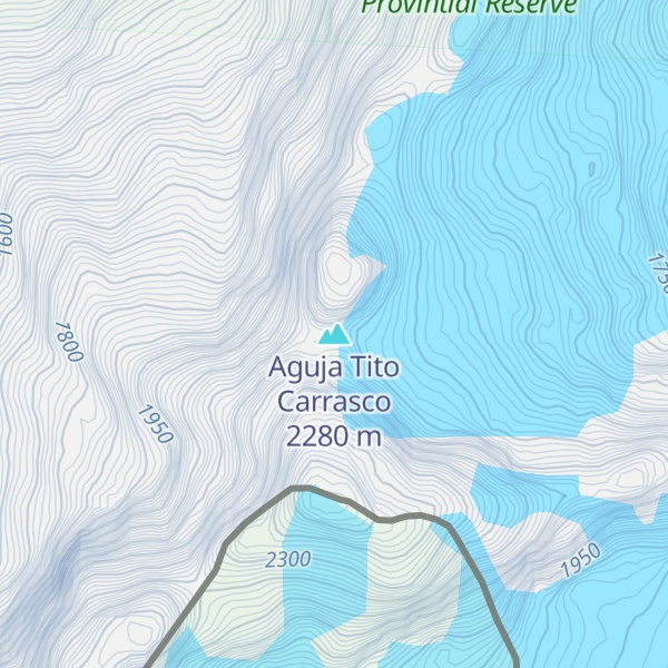 Map of Aguja Tito Carrasco