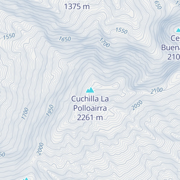 Map of Cuchilla La Polloairra
