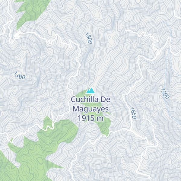 Map of Cuchilla De Maguayes