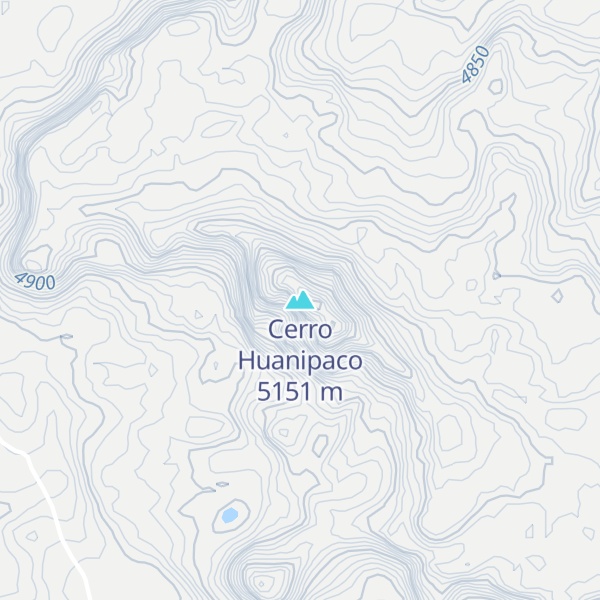Map of Cerro Huanipaco