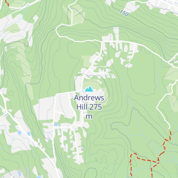 Map of Andrews Hill