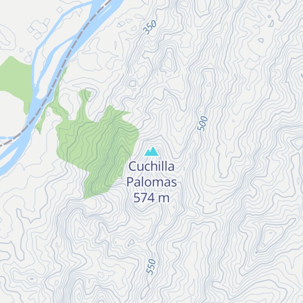 Map of Cuchilla Palomas