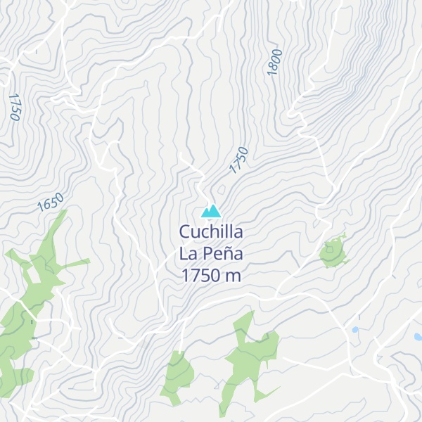 Map of Cuchilla La Peña