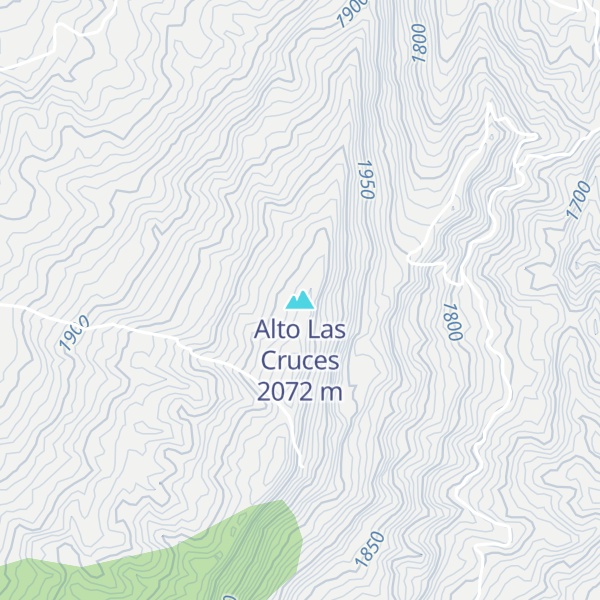Map of Alto Las Cruces