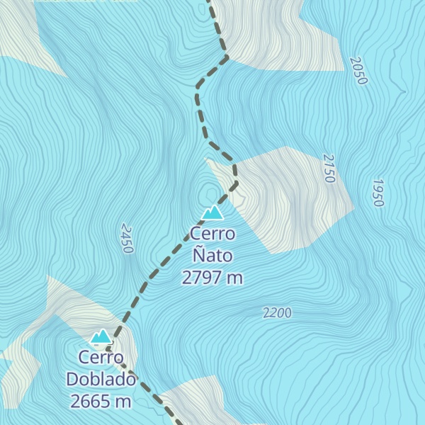 Map of Cerro Ñato